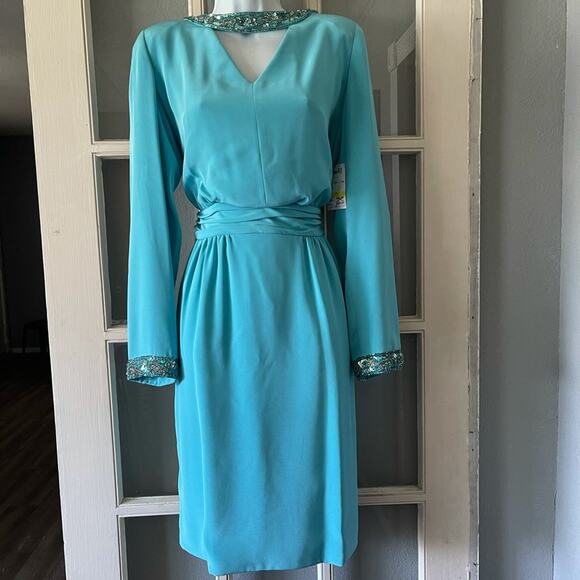 New Blacktie‎ Oleg Cassini Embellished Dress - Picture 1 of 10